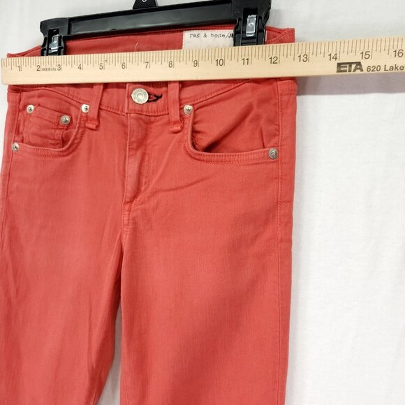 Rag & Bone Jean Size 24 Zipper Capri Low Rise Skinny Zip Ankle - Picture 4 of 13